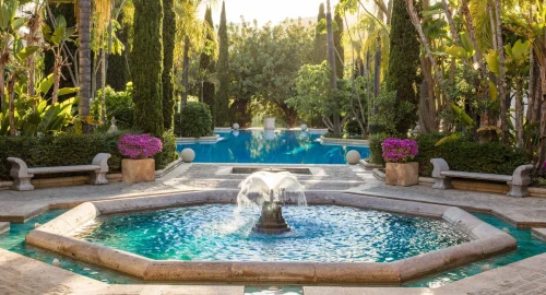 Manicured greenery at Anantara Villa Padierna Palace Resort, Benahavis, Costa del Sol, Spain. Golf Planet Holidays