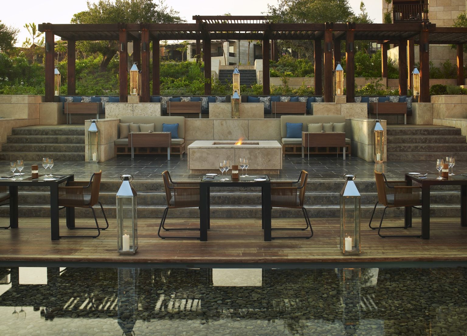 The Pero restaurant at The Romanos, Costa Navarino, Greece