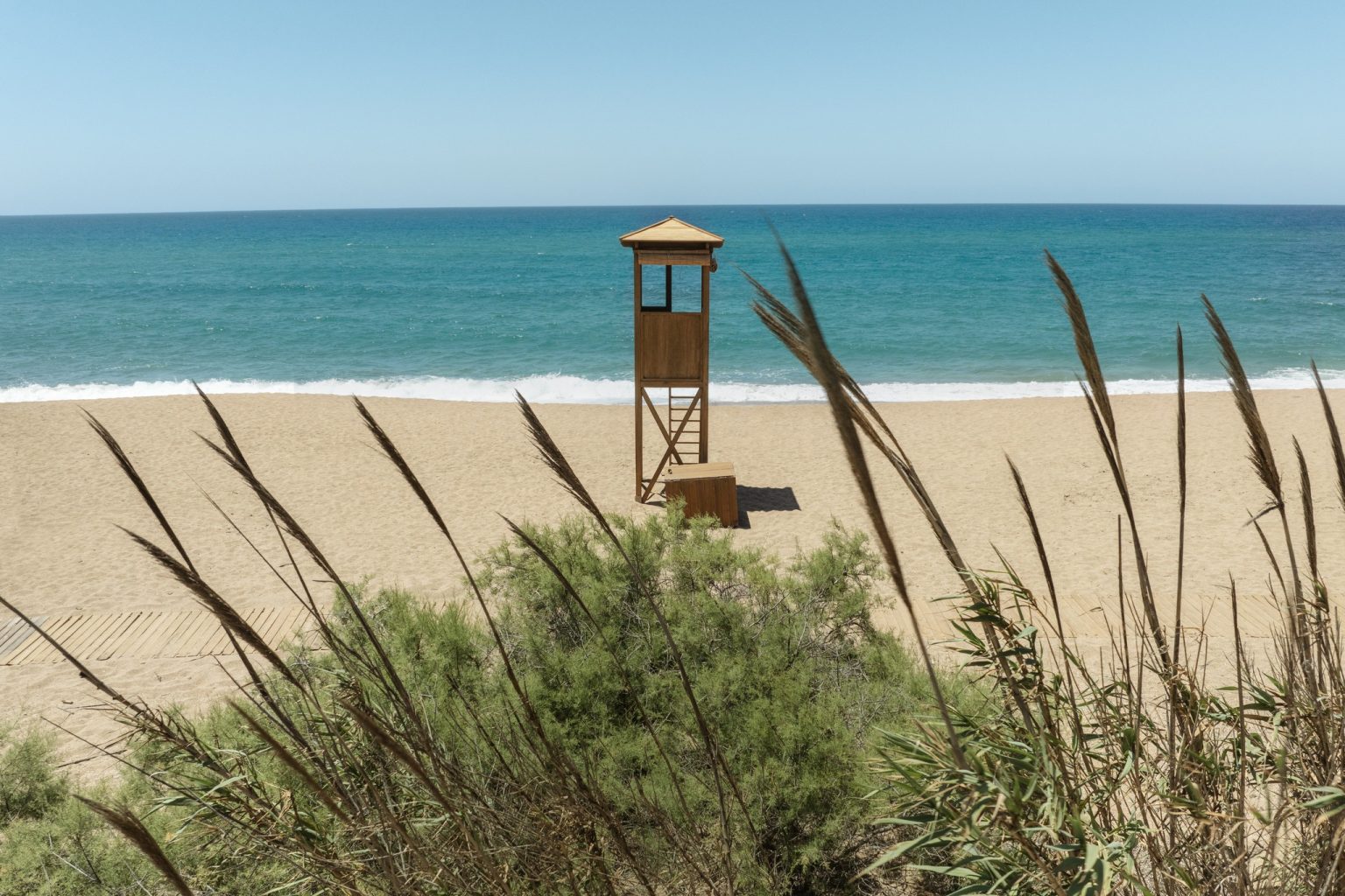 The dunes and beach at The Romanos, Costa Navarino, Greece