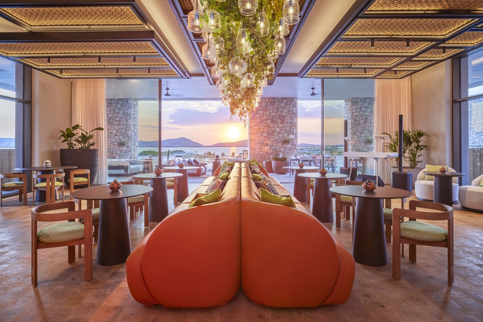 The W Lounge at W Costa Navarino, Greece