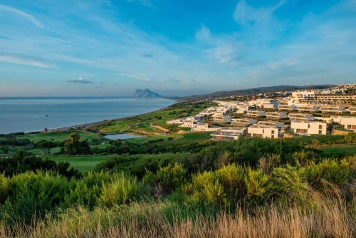 Views from Hacienda Golf Club at Fairmont La Hacienda, Costa del Sol, Spain. Golf Planet Holidays.