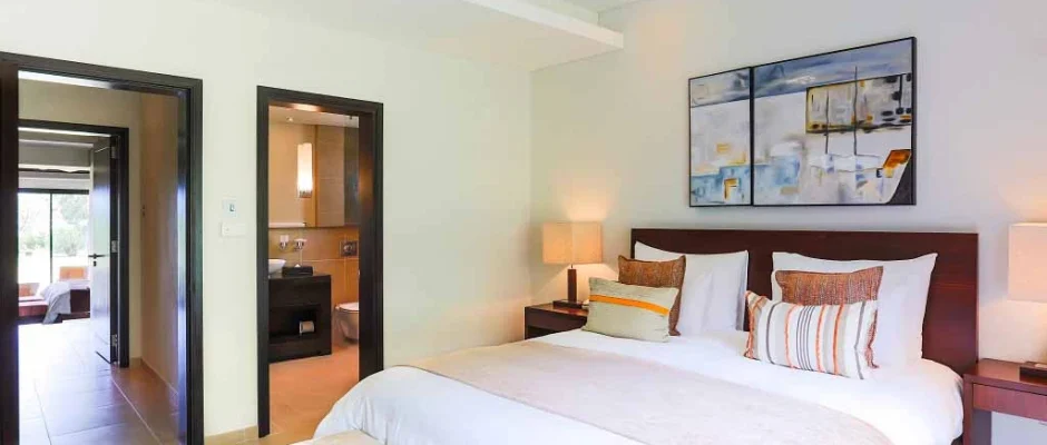 An apartment at Anahita Golf and Spa Resort, Mauritus. Golf Planet Holidays.