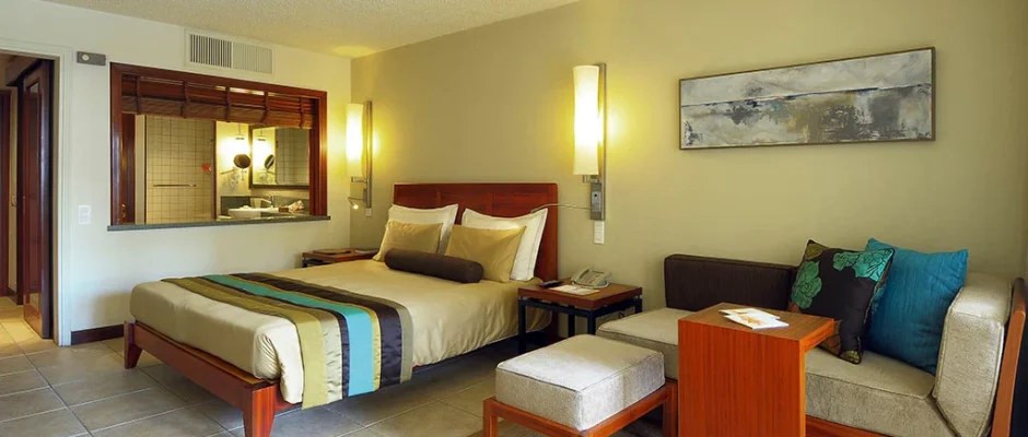 Bedroom at Belle Mare Plage, Mauritius. Golf Planet Holidays