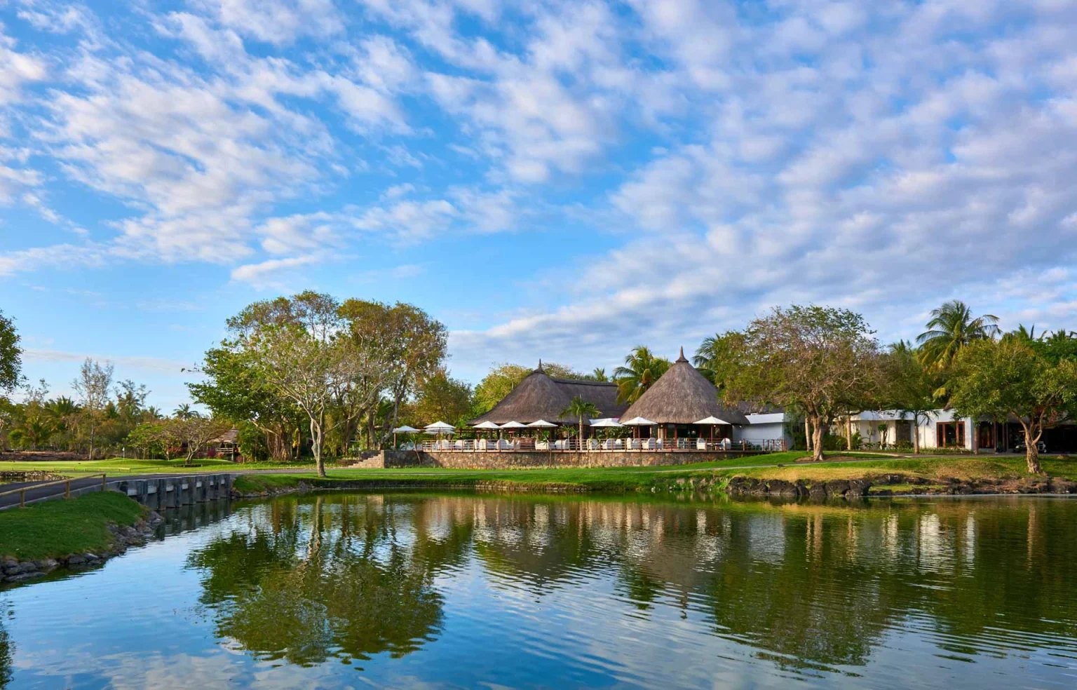 The clubhouse at Belle Maree Plage, Mauritius. Golf Planet Holidays