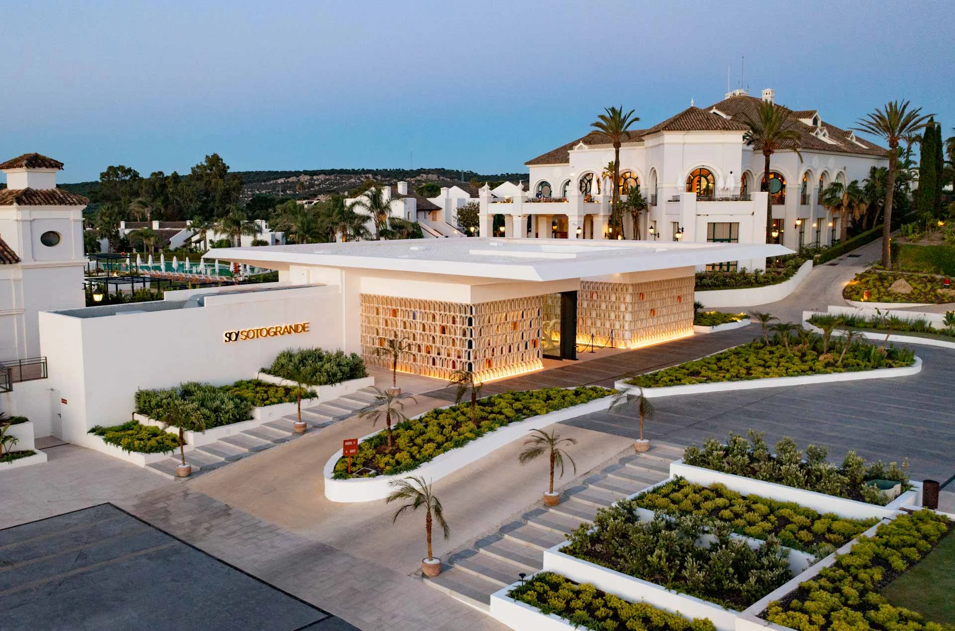 Exterior view at So Sotogrande Spa and Golf Hotel, Costa del Sol, Spain. Golf Planet Holidays.